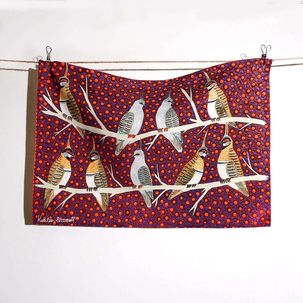 Aboriginal Art Cotton Tea Towel by Kathleen Buzzacott (3)