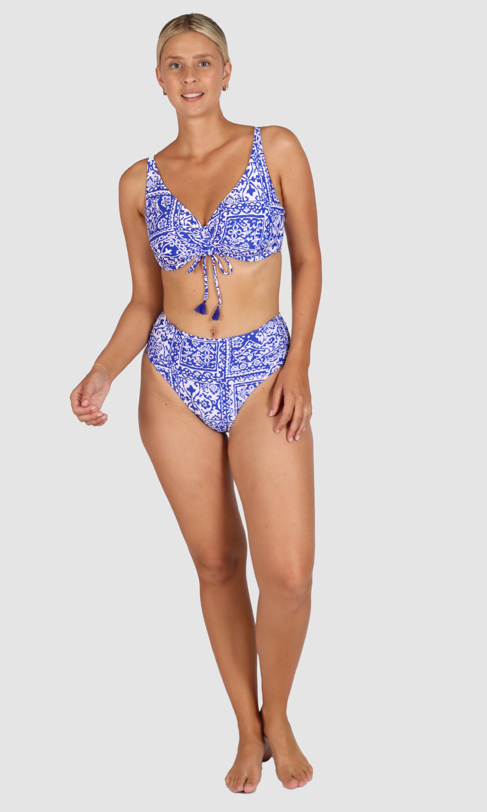 Havana Ruched Side Midi Bikini Pant, More Colours