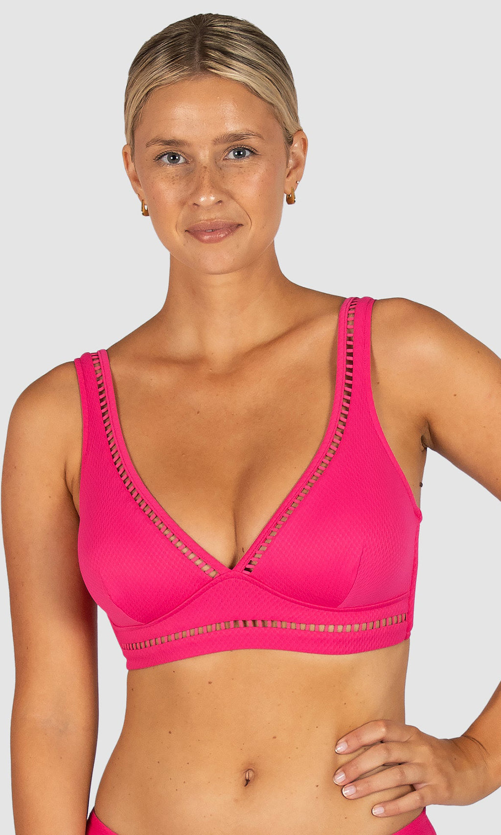 D/DD Longline Bralette Bikini Top Rococco, More Colours