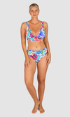 Le Jardin D/DD Longline Bikini Bra Top White