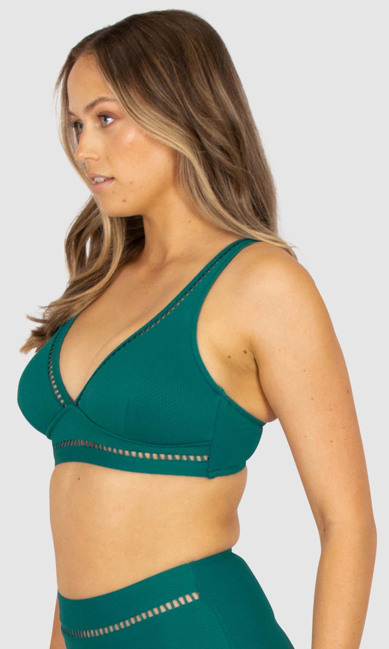 D/DD Longline Bralette Bikini Top Rococco, More Colours