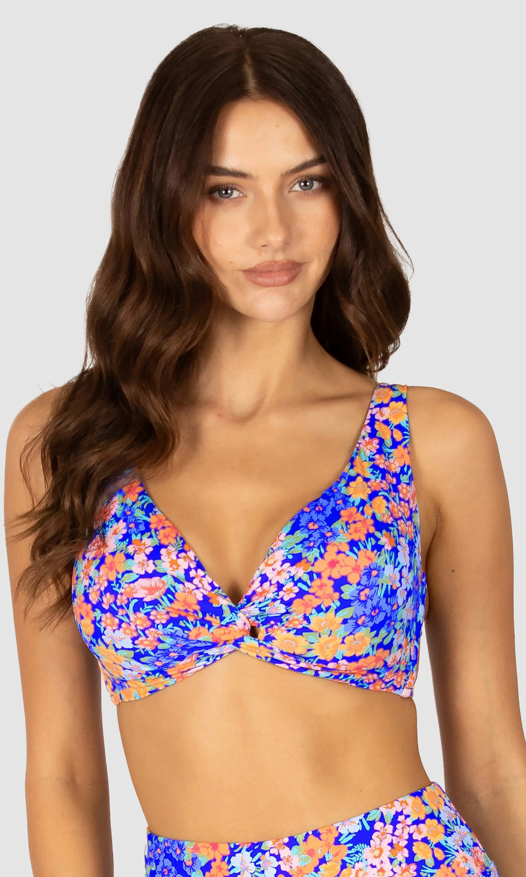 Biarritz D-DD Cup Twist Bikini Bra Top Sapphire