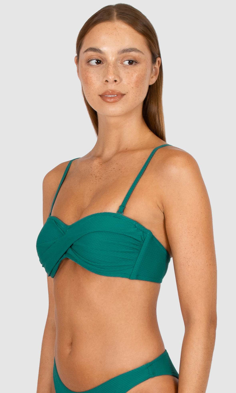 Rococco Twist Bandeau Bikini Top, More Colours