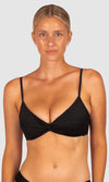 Rococco Twist Bralette Bikini Top Nero