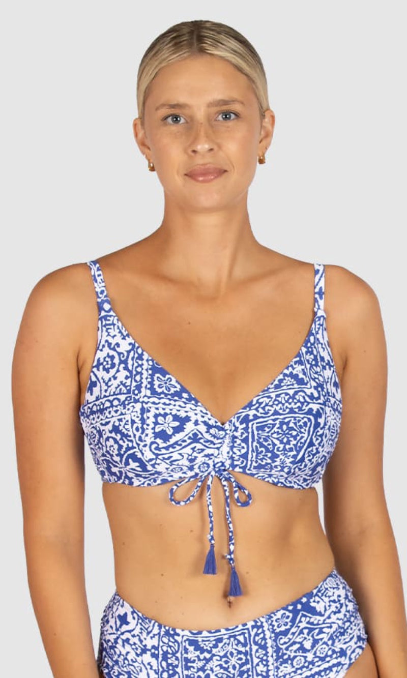 Havana D-E Cup Underwire Bikini Bra Top, More Colours