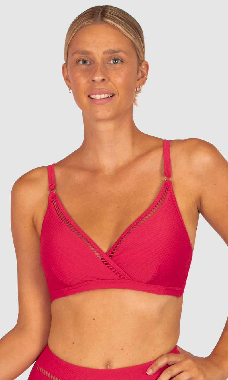 Rococco D-E Ladder Lace Wrap Bikini Bra, More Colours