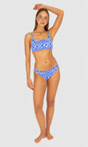 La Selva B-C Cup Square Neck Bralette Bikini Bra Top Electric