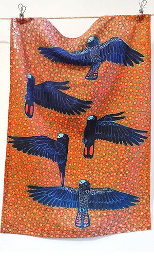 Aboriginal Art Cotton Tea Towel by Kathleen Buzzacott (2)