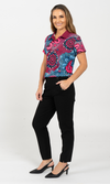 Aboriginal Art Ladies Fitted Polo Badhiin