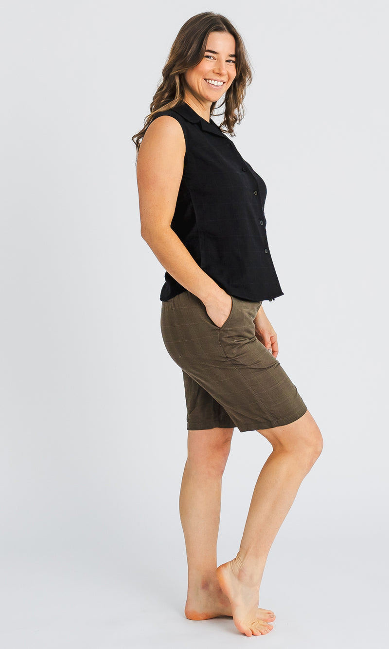 Bamboo Ladies Shirt Sleeveless Plain, More Colours