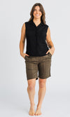 Bamboo Ladies Shirt Sleeveless Plain, More Colours