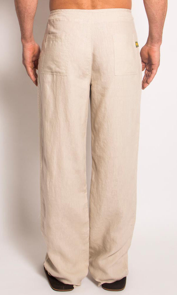 Hemp Pant Drawstring Waist Bone