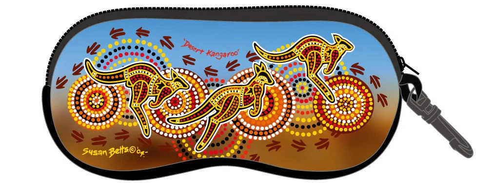 Aboriginal Art Sunglasses Case by Susan Betts, More Artworks