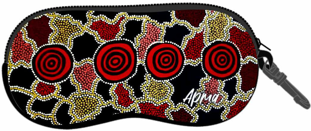Aboriginal Art Sunglasses Case by Merryn Apma Daley, More Artworks