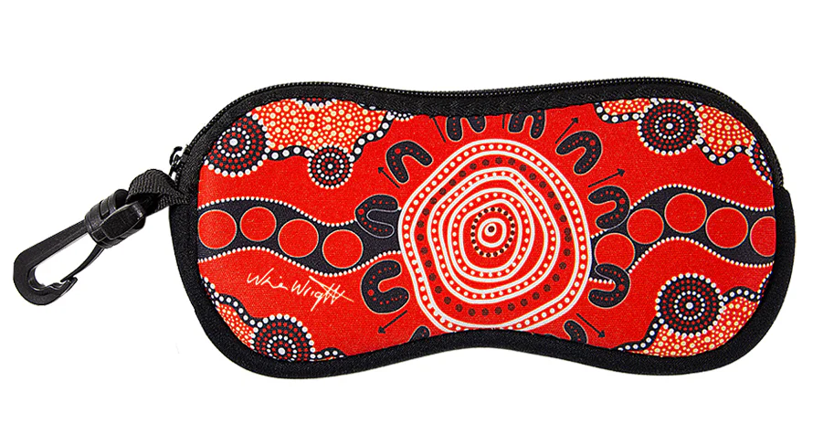 Aboriginal Art Sunglasses Case by Nina Wright