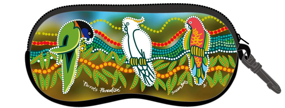 Aboriginal Art Sunglasses Case by Susan Betts, More Artworks