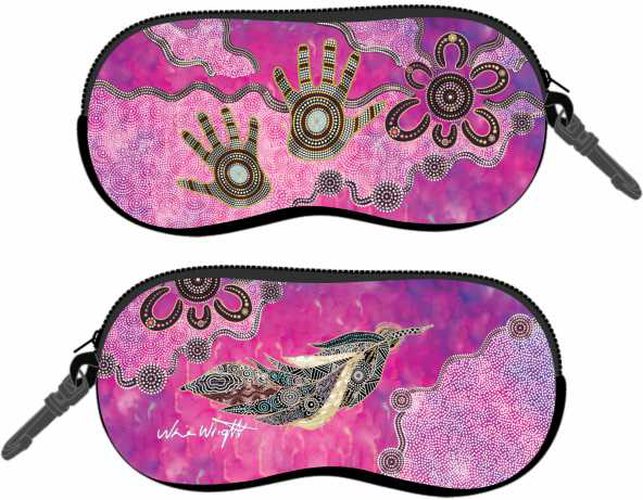 Aboriginal Art Sunglasses Case by Nina Wright