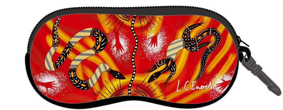 Aboriginal Art Sunglasses Case by Louis Enoch, More Artworks