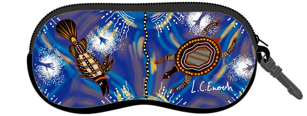 Aboriginal Art Sunglasses Case by Louis Enoch, More Artworks