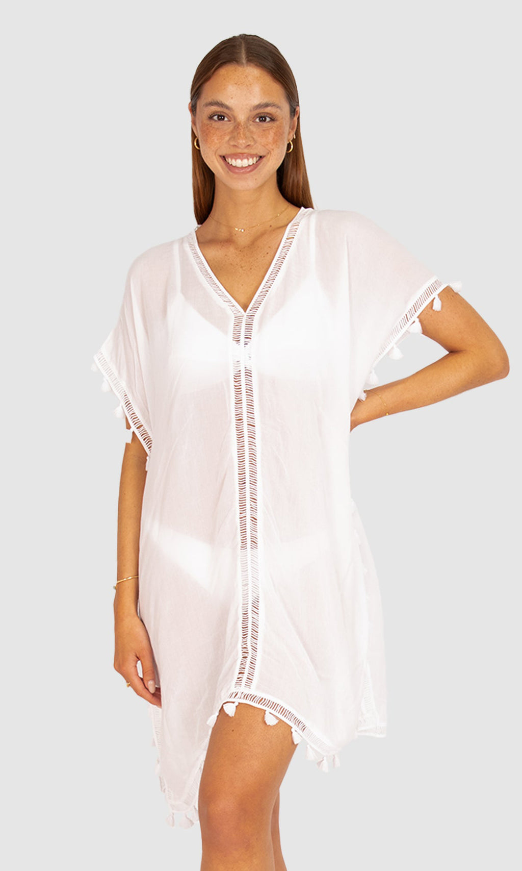 Crinkle Viscose Moroccan Kaftan, More Colours