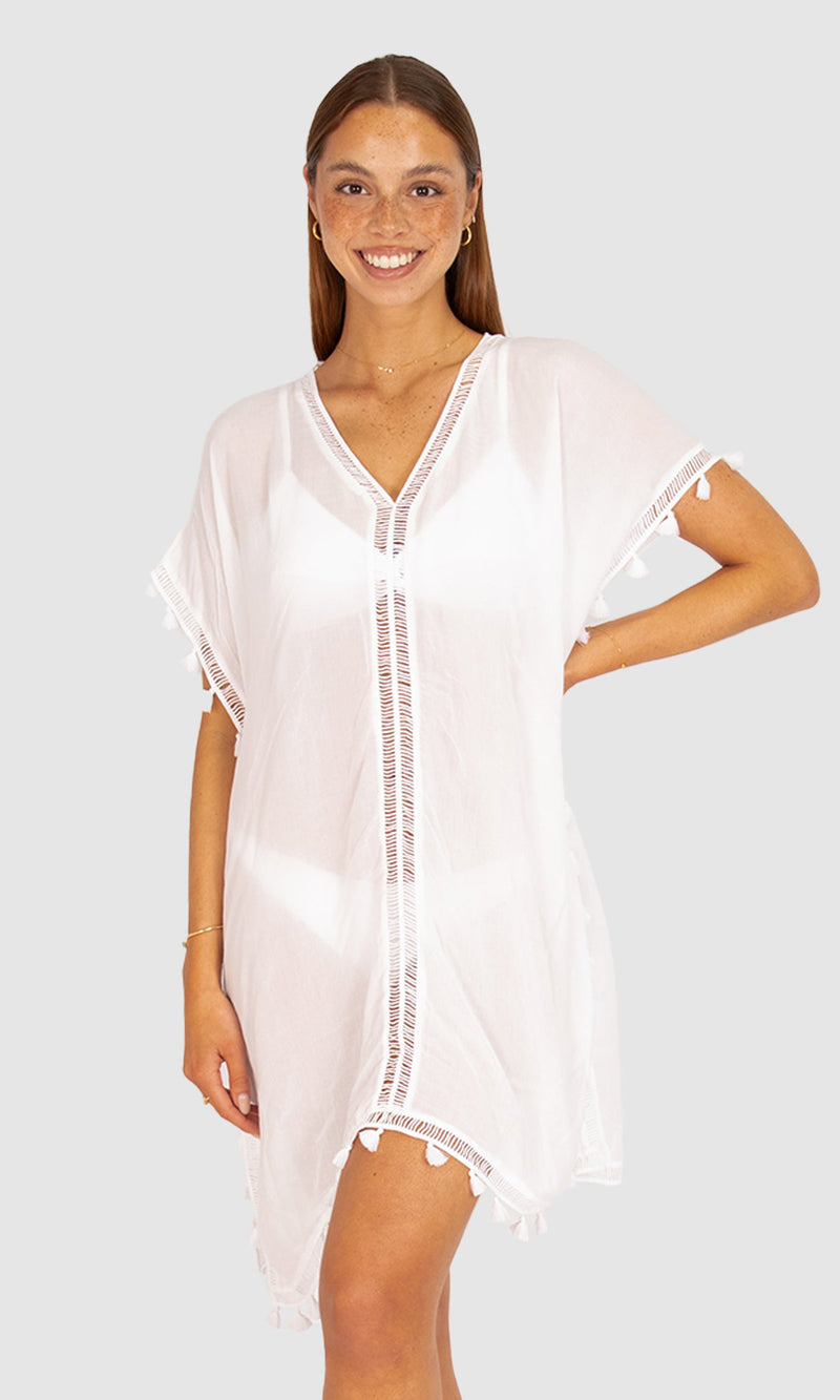 Crinkle Viscose Moroccan Kaftan, More Colours