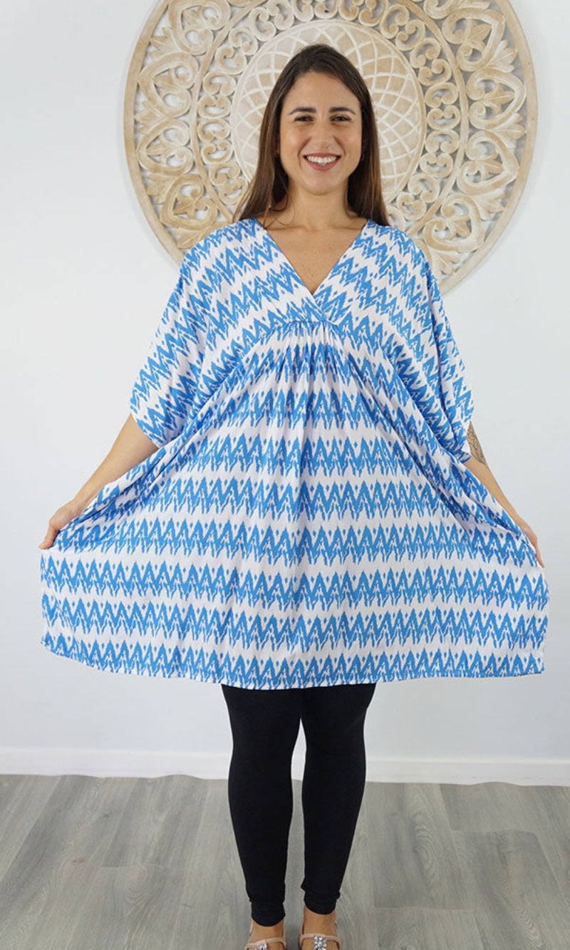 Rayon Cover Classic Mumu Zig Zag