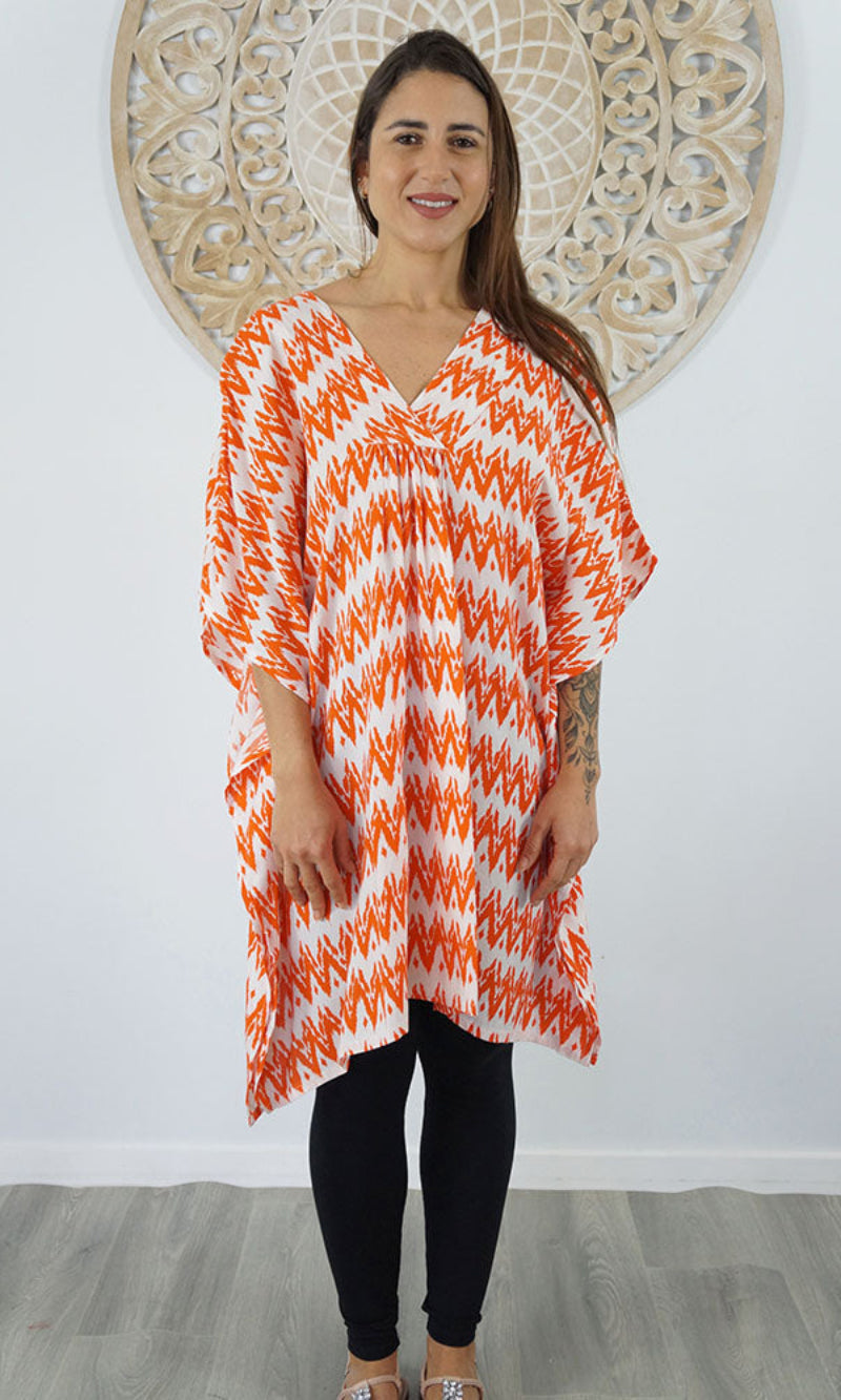 Rayon Cover Classic Mumu Zig Zag