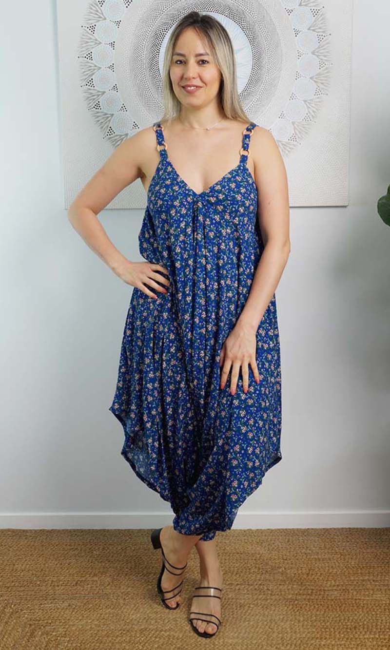 Rayon Clown Jumpsuit Starflower, More Colours