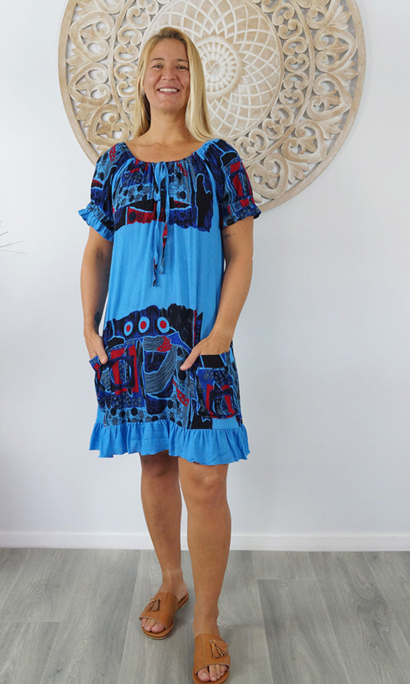 Rayon Cuba Dress Dreamer, More Colours