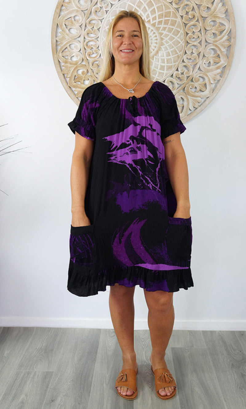 Rayon Cuba Dress Modem, More Colours