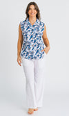 Bamboo Ladies Shirt Sleeveless Print, More Prints