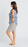 Bamboo Ladies Shirt Sleeveless Print, More Prints