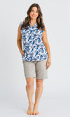 Bamboo Ladies Shirt Sleeveless Print, More Prints