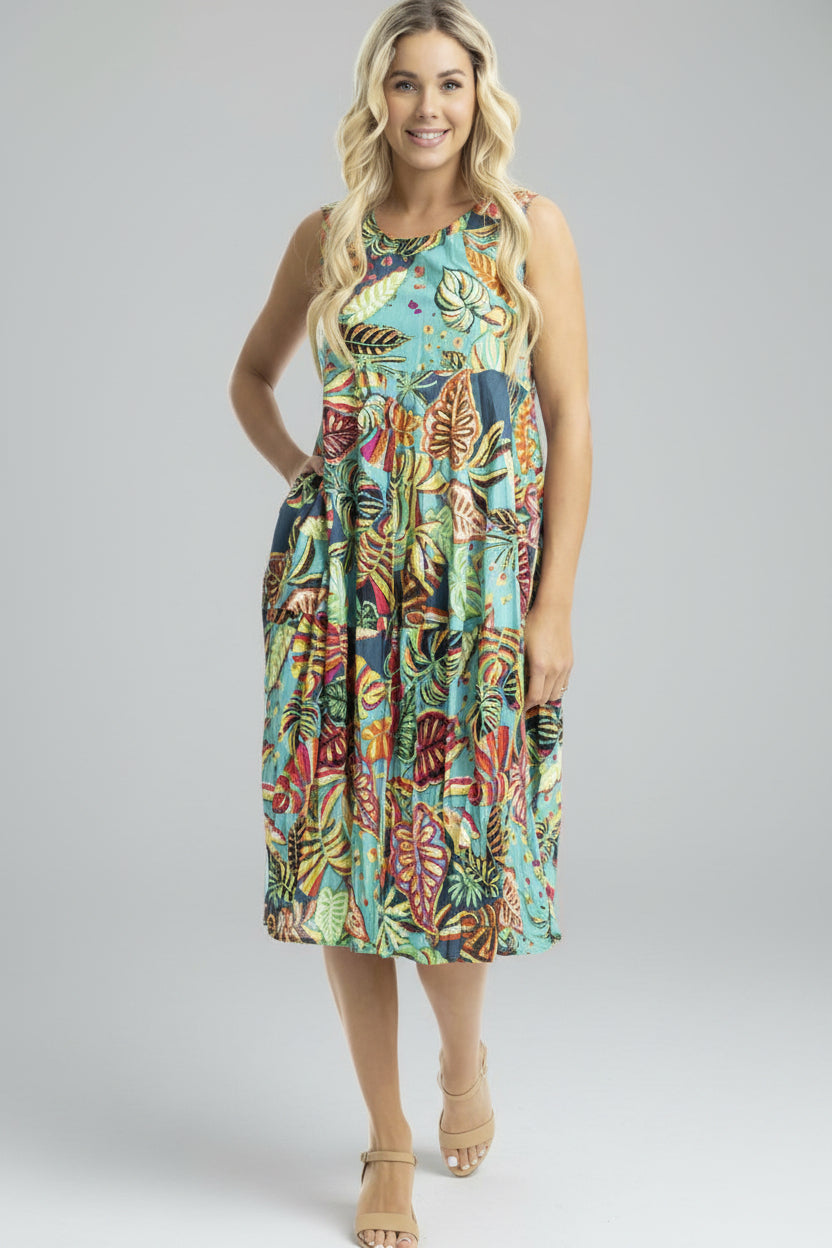Crinkle Cotton Dress Bubble Long Sleeveless Calibishe – Azure Beach and  Resort Wear