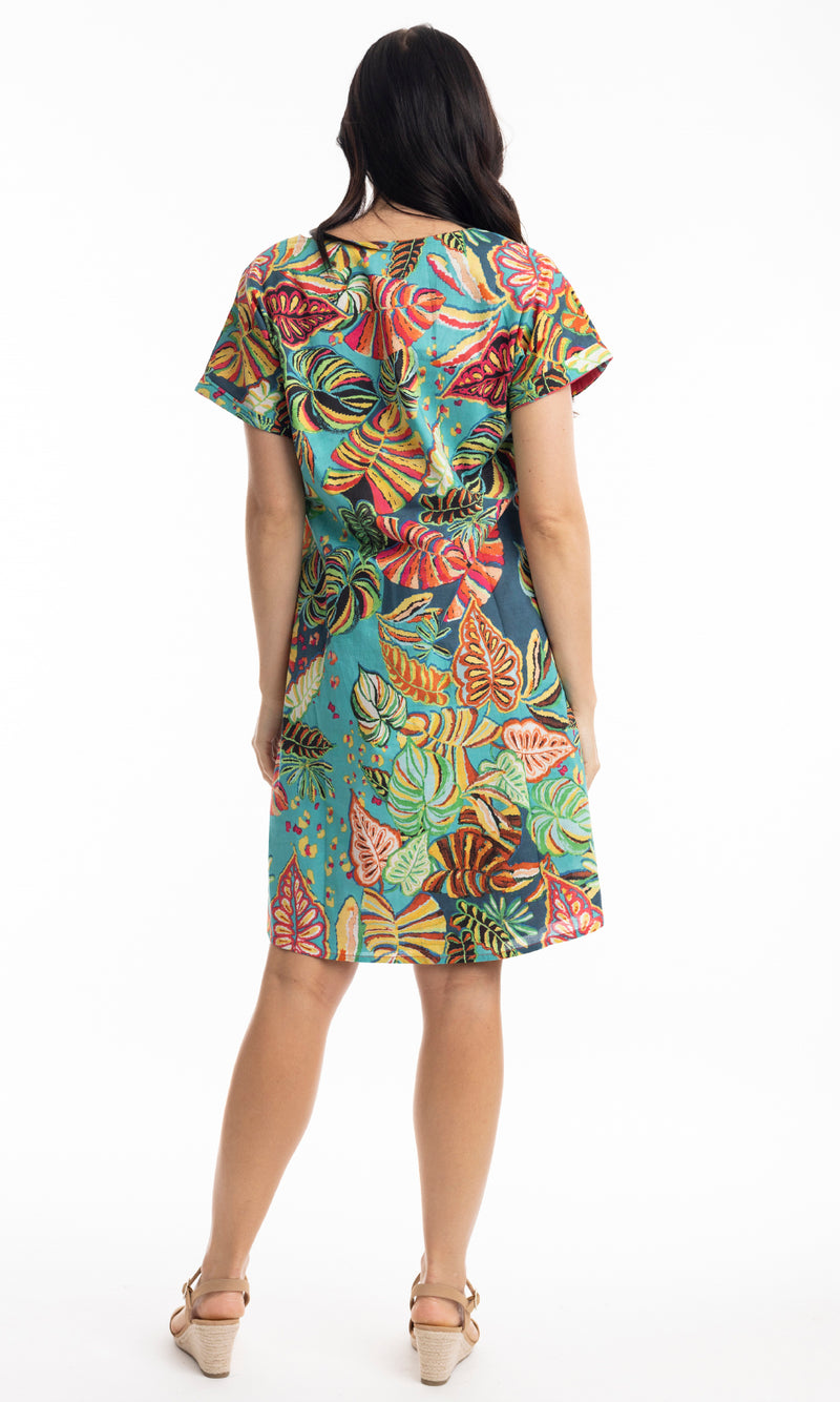 Cotton Dress Reversible Short Sleeve Calibishe