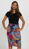 Aboriginal Art Pencil Skirt Celebration