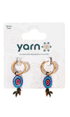 Aboriginal Art Hoop Earrings Celebration