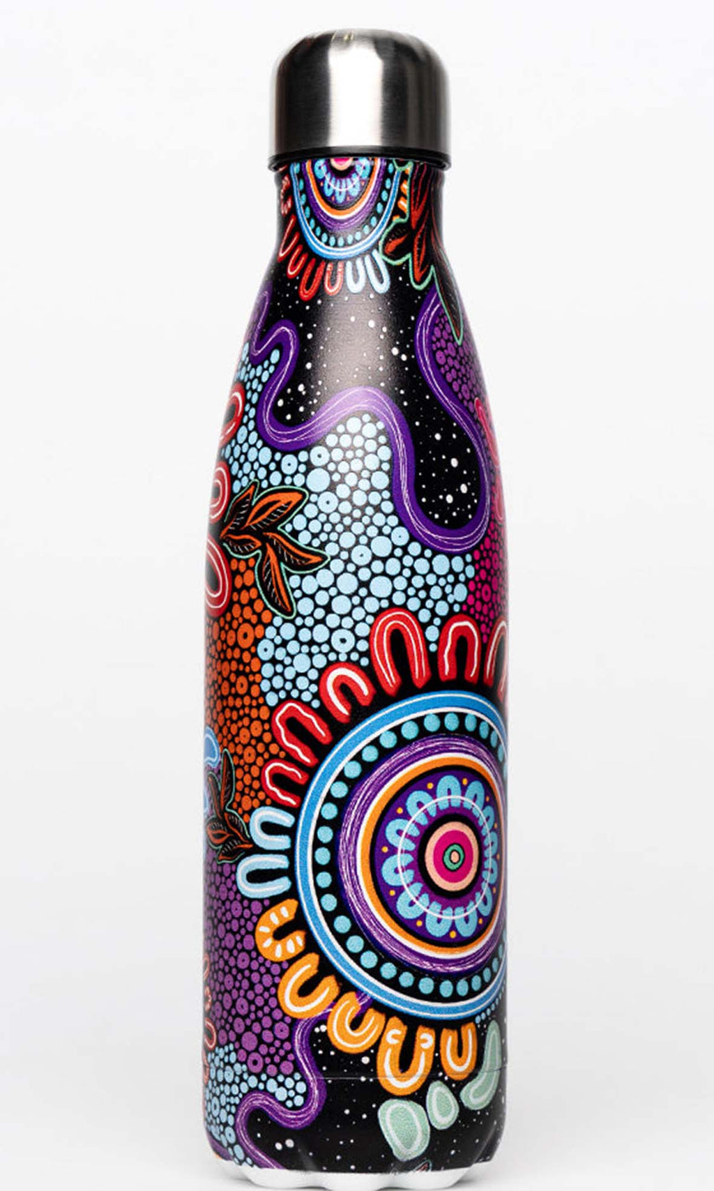 Aboriginal Art Stainless Steel Water Bottle Celebration