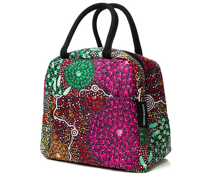 Aboriginal Art Lunch Tote Coral Hayes