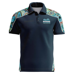 Cotton NAIDOC 2025 Aboriginal Art Unisex Polo Our Voices, Their Legacy