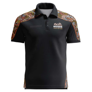 Cotton NAIDOC 2025 Aboriginal Art Unisex Polo New Generation.
