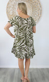 Rayon Dress Short Diva Palm Leaf, More Colours