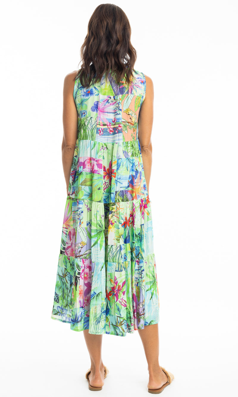 Rayon Dress Boho Sleeveless Darcie