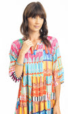 Rayon Dress Layers 3/4 Sleeve Diana