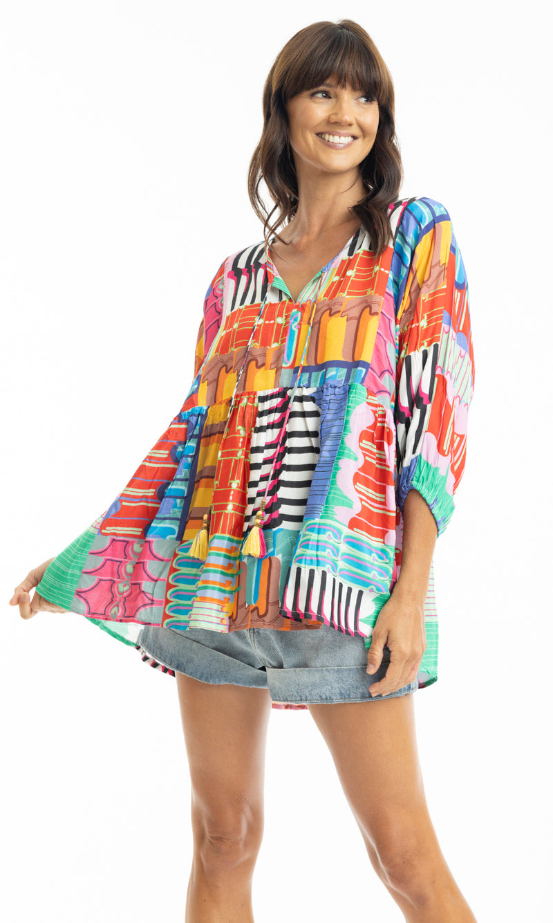 Rayon Boho Top Diana