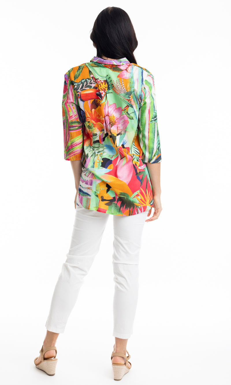 Rayon Shirt Collared Digital, More Print