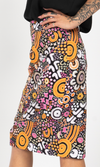 Aboriginal Art Pencil Skirt Eastern Maar