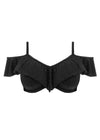 Plain Sailing Black UW Bikini Top, Special Order DD Cup to HH Cup