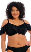 Plain Sailing Black UW Bikini Top, Special Order DD Cup to HH Cup