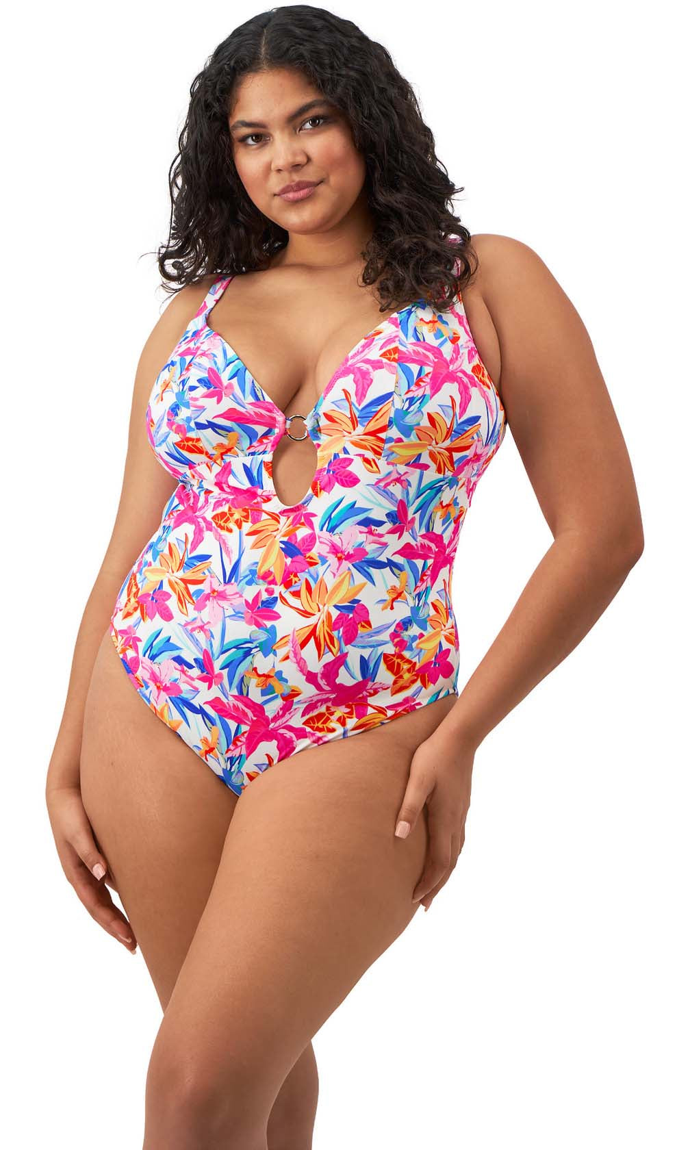 Savaneta White Non Wired Swimsuit, Special Order F/FF to H/HH